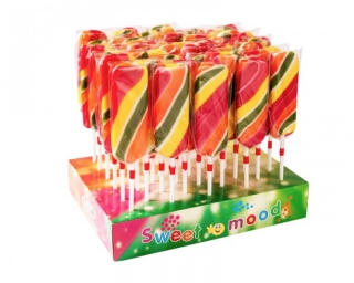 Lízátko Twist Pop placaté 60g - velké barevné lízátko - 1 ks